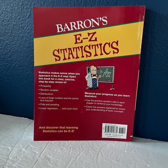 Barron’s E-Z Statistics: Ace Statistics the E-Z Way 4th Edition - Picture 2 of 8